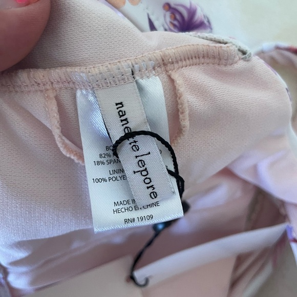 Nanette Lepore Cassia Floral Swimwear Top - Picture 6 of 7